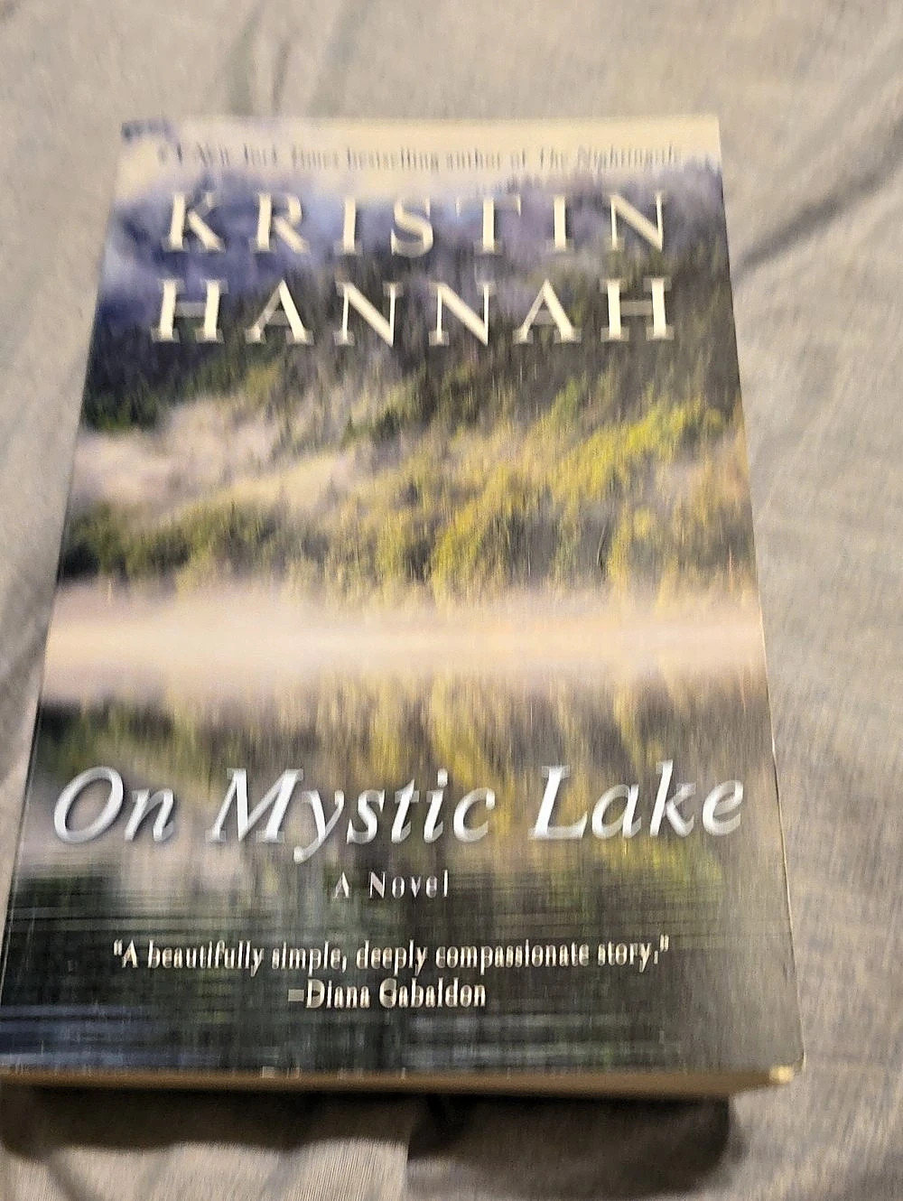 Ballantine Books On Mystic Lake by Kristin Hannah Paperback Book